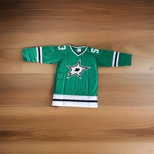 NHL Dallas Stars Green Stadium Souvenir Hockey Jersey Wyatt Johnson Youth Size L